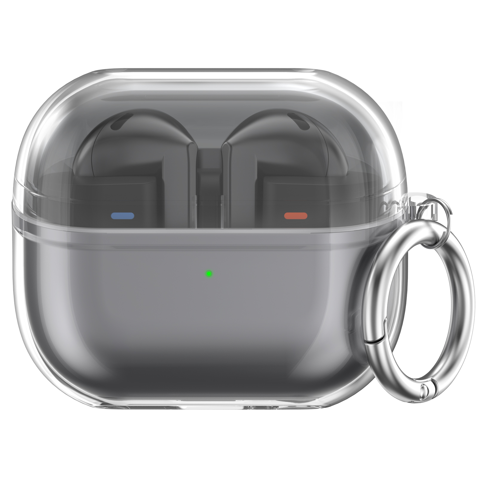 AHASTYLE WG162 For Samsung Galaxy Buds3 / Buds3 Pro Clear TPU Earphone Protective Cover with Ring Hook - Transparent