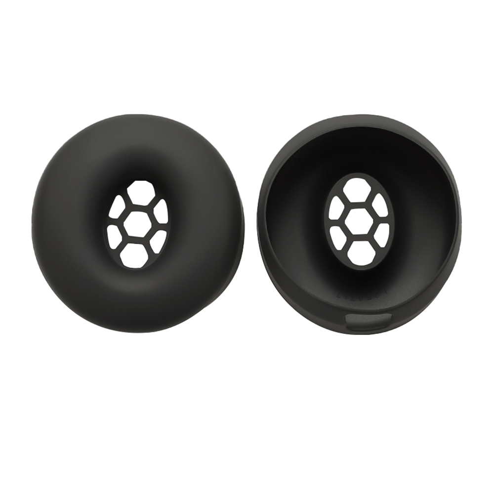 1 Pair Earpad Silicone Case For Beats Solo3 Headphones Ear Cushion Protective Cover - Black