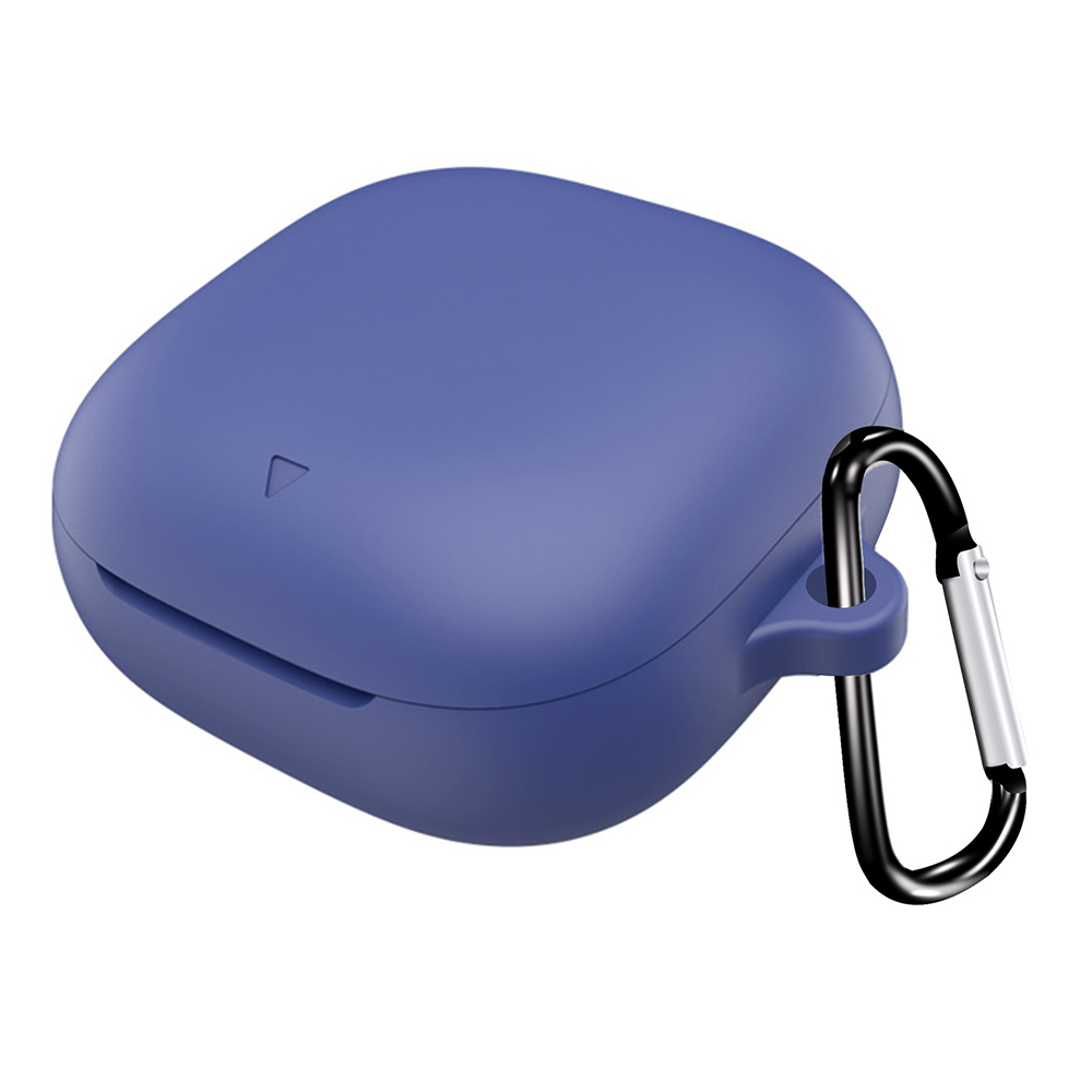 For Anker Soundcore Liberty 5 Protective Case Bluetooth-Compatible Earphone Silicone Cover with Hook - Dark Blue