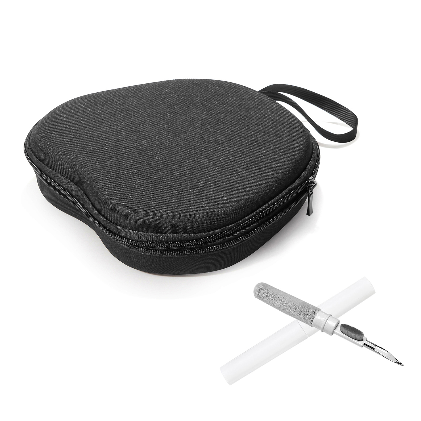 For JBL Tune 770NC Headphone Case EVA Hard Shell Storage Bag With Cleaning Pen Set - Black