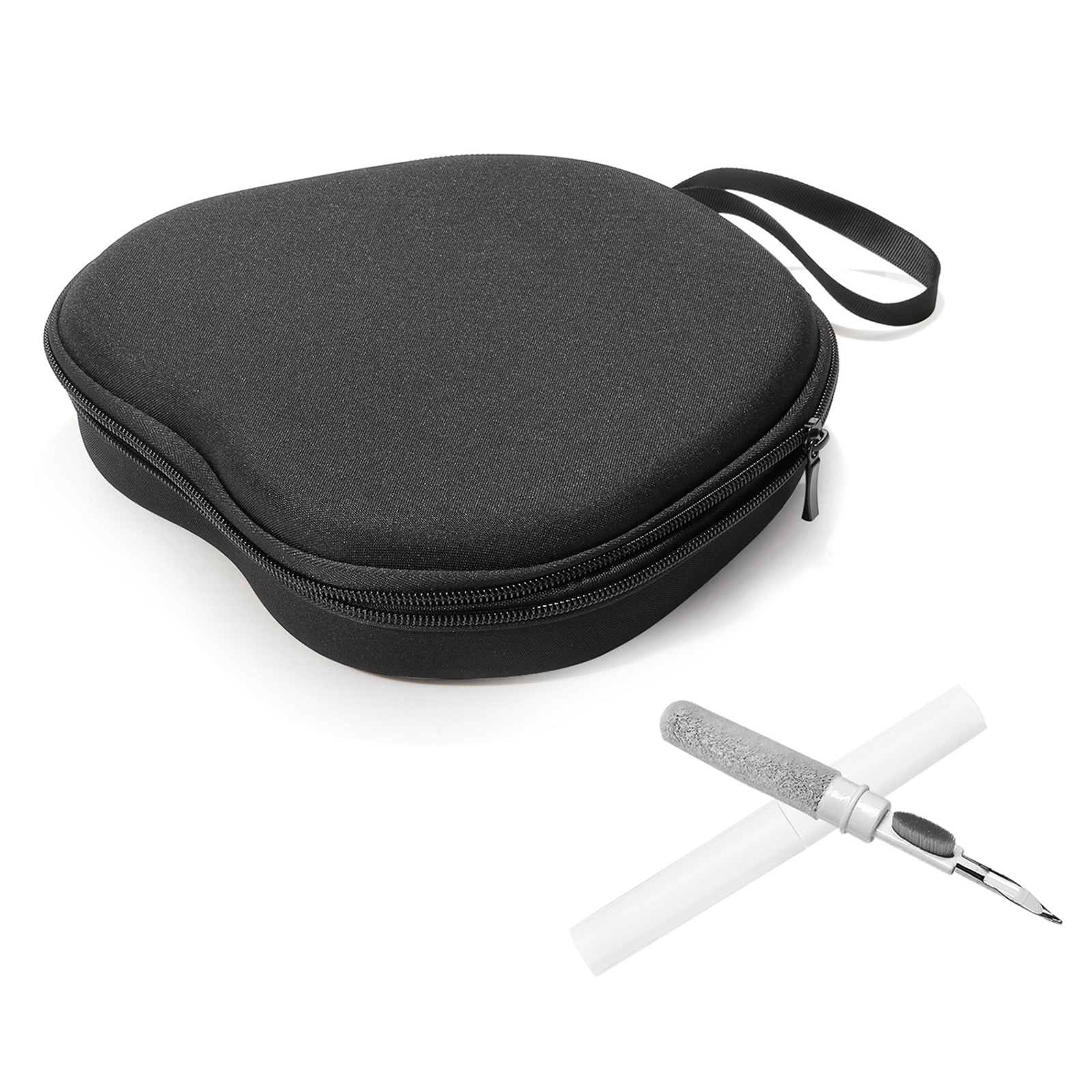 For JBL Quantum 200 Headphone Case EVA Hard Shell Storage Bag With Cleaning Pen Set - Black