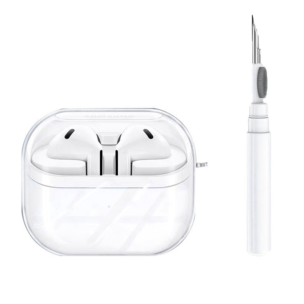 TPU Earbuds Case For Samsung Galaxy Buds3  /  Buds3 Pro  /  Buds3 FE Clear Protective Cover with Cleaning Pen Set