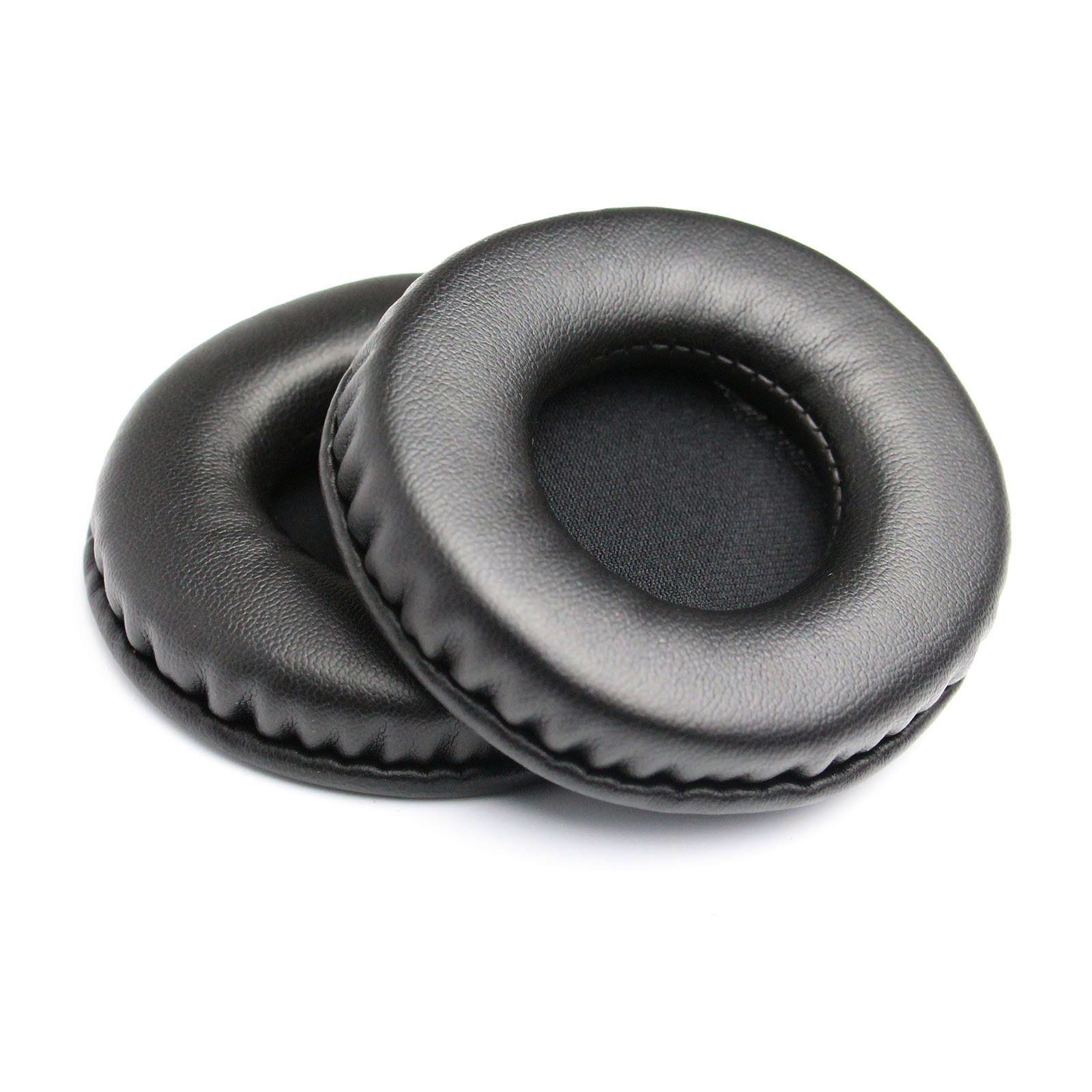 JZF-619 60mm Round Earpads for Audio-technica ATH-ES55 / ATH-SJ1 / Sony MDR-G45LP / MDR-G55LP / MDR-G410L Headphone Ear Cushions - Black