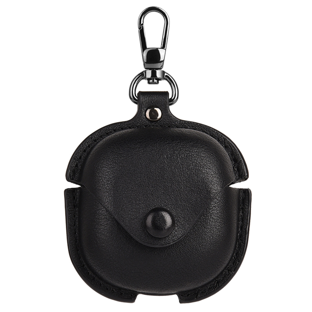 For Samsung Galaxy Buds4 / Buds4 Pro Earphone Case Business Leather + PC Protective Cover - Black