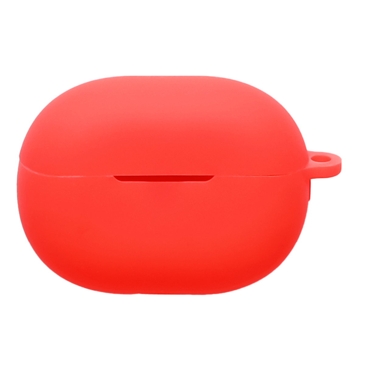 For Huawei FreeBuds Pro 5 Silicone Case Wireless Earbuds Protective Cover with Anti-Lost Buckle - Red