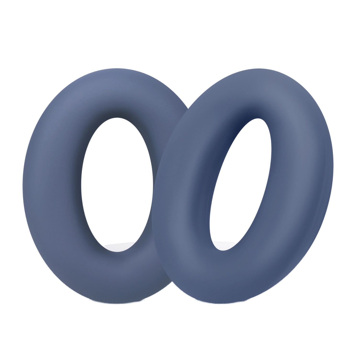 1 Pair Silicone Ear Cushion Covers for Sony MDR-1000X  /  WH-1000XM2 Headphones Protective Sleeves Soft Replacement Earpads - Dark Blue