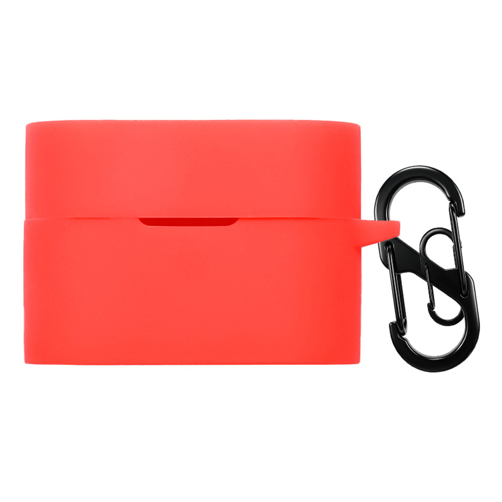 For Sony WF-1000XM6 Silicone Case Bluetooth-compatible Earphones Anti-scratch Protective Cover with Hook - Red