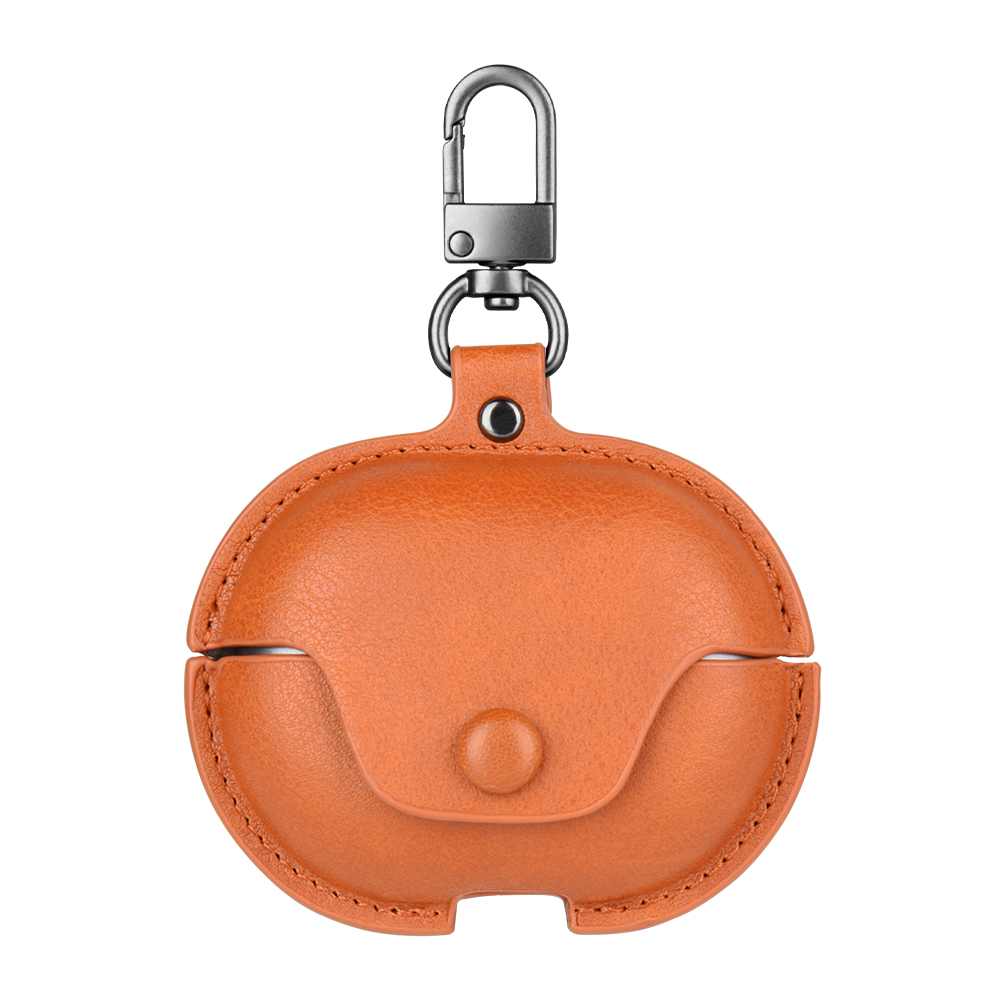 

For Huawei FreeBuds Pro Business PU Leather Earphone Full Protection Case Bluetooth Earbud Drop-proof Cover - Brown