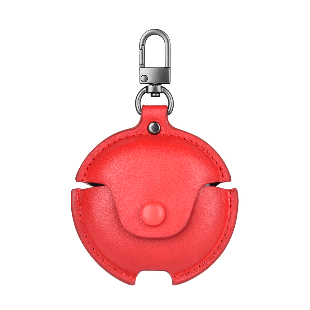 

For Huawei FreeBuds 4 Business PU Leather Earphone Case Bluetooth Earbud Anti-scratch Protective Cover - Red