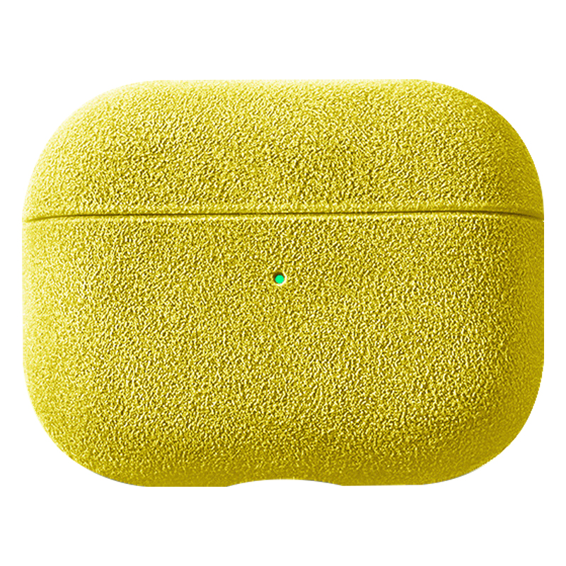

Stoßdämpfer Hülle Für Apple Airpods Pro Suede Leder Hülle Bluetooth Headset Deckung - Gelb, AirPods Pro