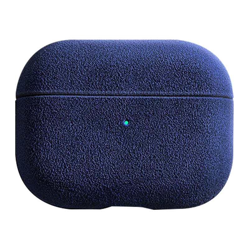 

Stoßdämpfer Hülle Für Apple Airpods Pro Suede Leder Hülle Bluetooth Headset Deckung - Dunkelblau, AirPods Pro