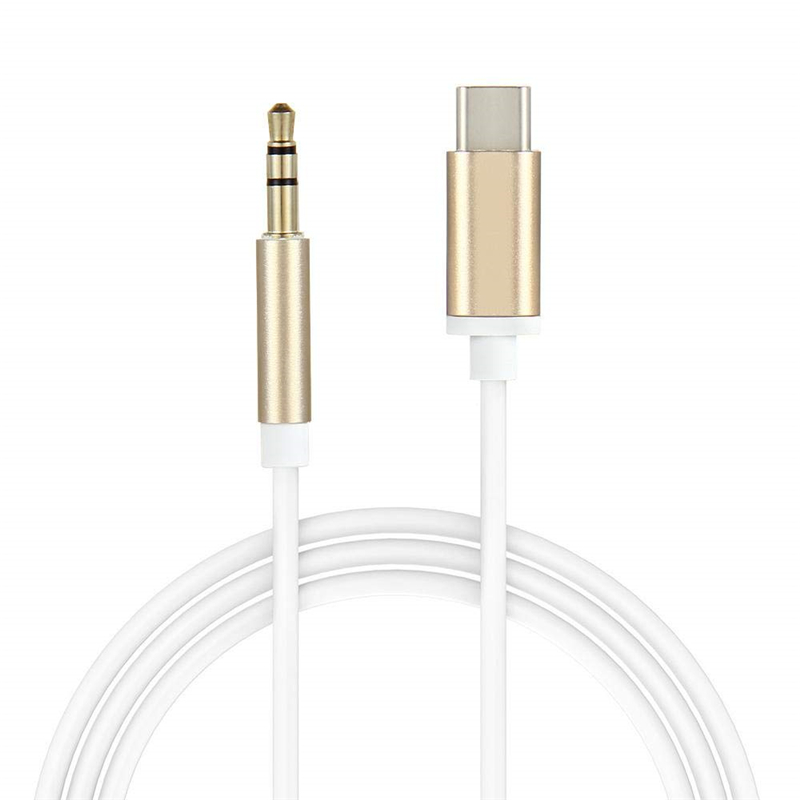 

Typ-c Bis 3,5 mm Audiokabel Car Kopfhörerlautsprecher Typ C Converter Jack Aux Cabel (digitale Version) - Gold