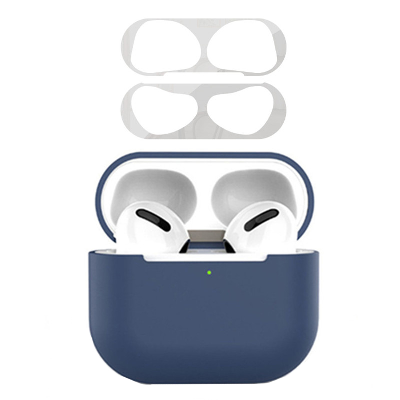

Für Apple AirPods 3 Earphone Hülle - Mitternachtsblau+silber, AirPods 3