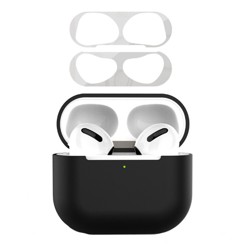

Für Apple AirPods 3 Earphone Hülle - Schwarz+silber, AirPods 3