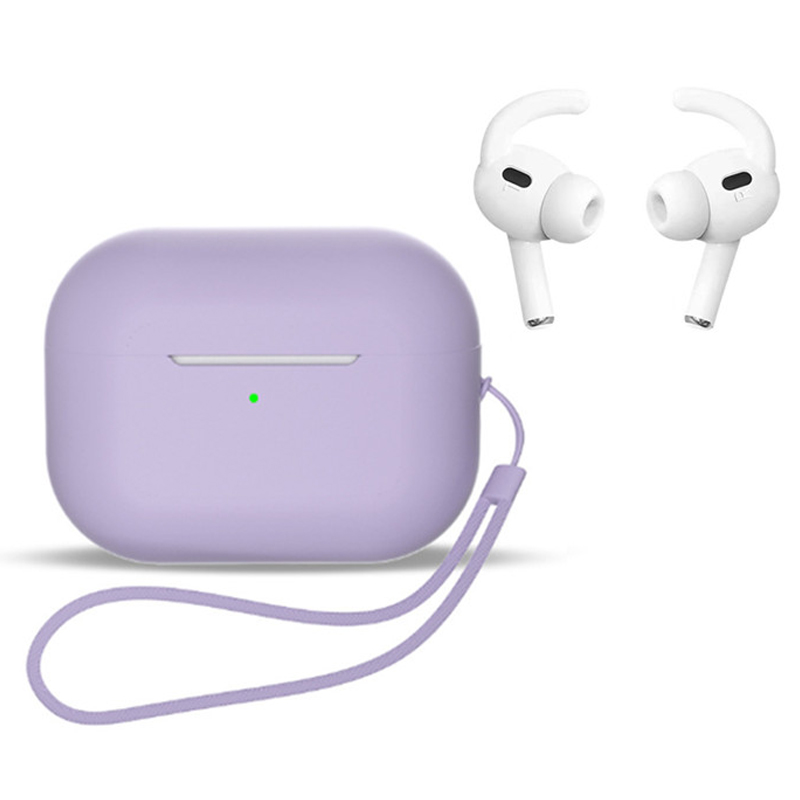

Für AirPods Pro 2 Ohrhörer Fall Volles Schutz Silikon -stoßdicht Mit Riemen / Ohrenspitze - Lila, AirPods Pro 2