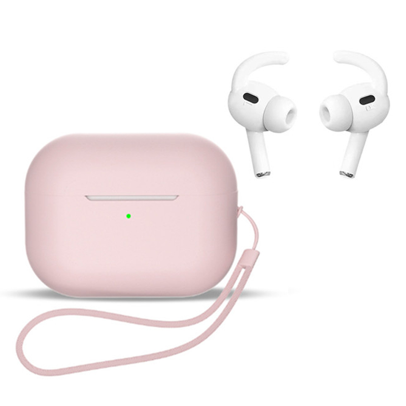 

Für AirPods Pro 2 Ohrhörer Fall Volles Schutz Silikon -stoßdicht Mit Riemen / Ohrenspitze - Rosa, AirPods Pro 2