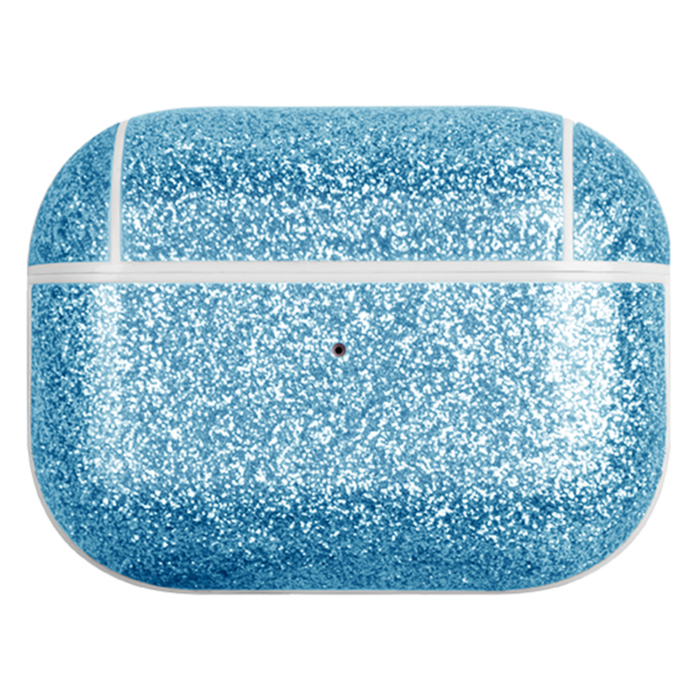 

Für AirPods Pro 2 Ladungskoffer Deckung Bluetooth -ohrhörer Glitzer PU+TPU -schutzhülle - Blau, AirPods Pro 2
