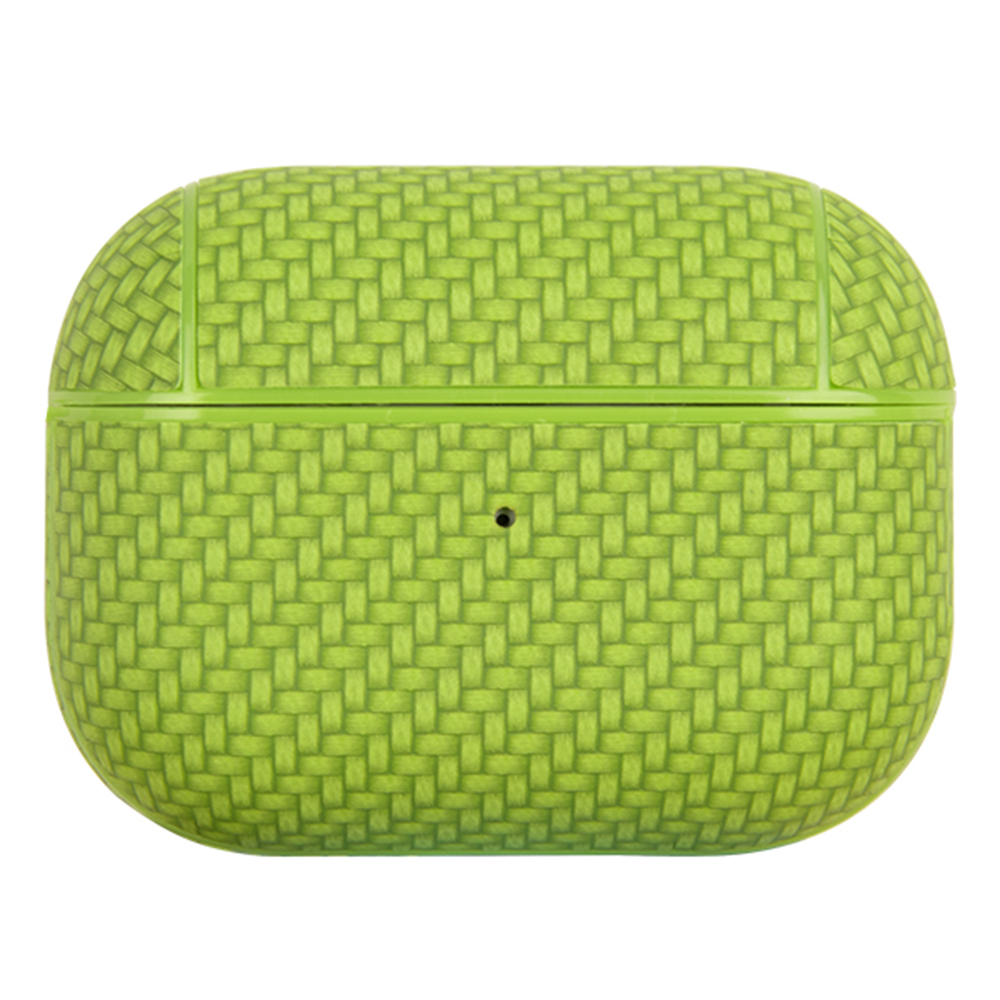 

Für Apple Airpods Pro 2 Earphone Case PU Lederbeschichtete Pc-ohrhörer-anti-drop-abdeckung Mit Carabiner - Grün, AirPods Pro 2