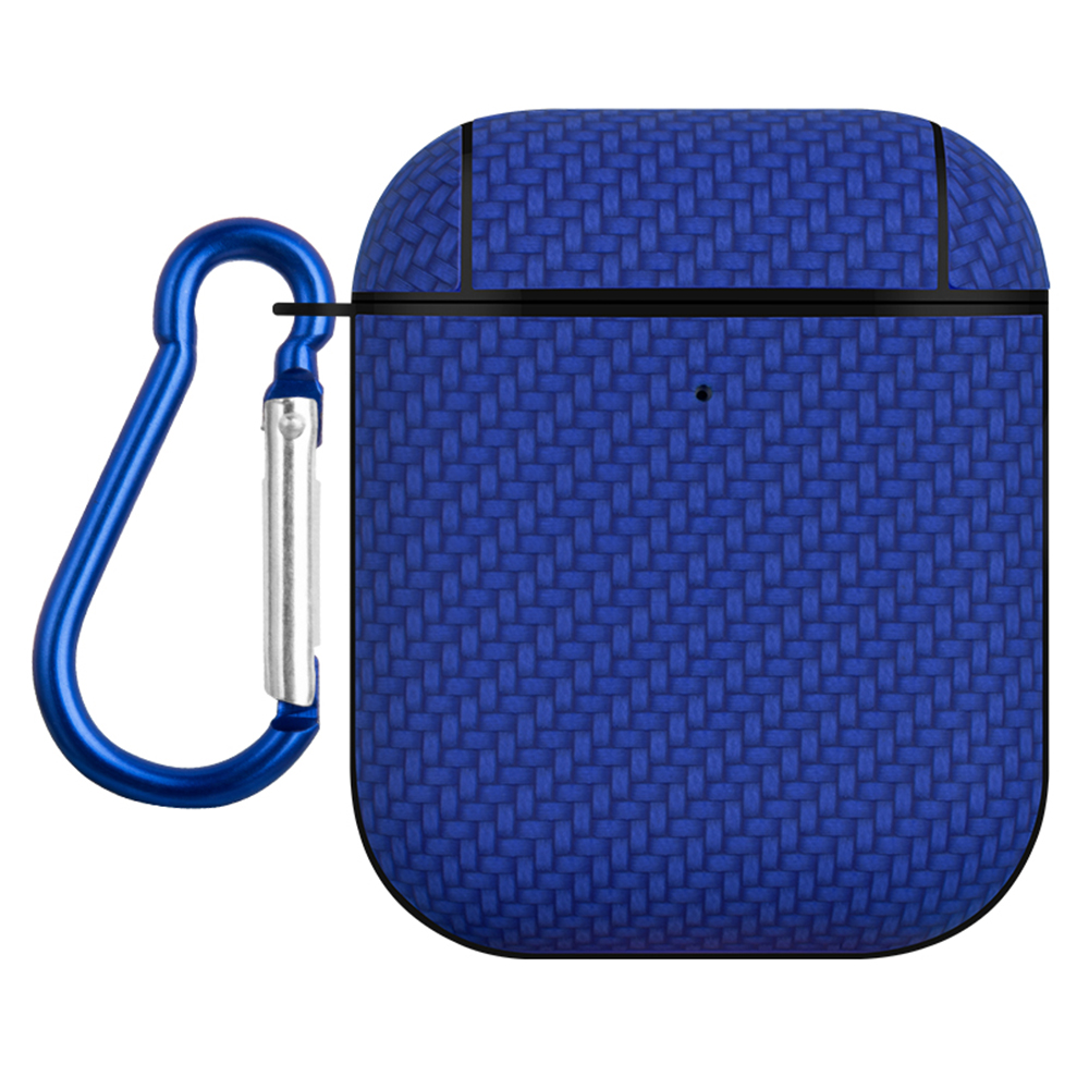 

Kopfhörerkoffer Für Apple AirPods Mit Ladekoffer (2016) /(2019) / AirPods Mit Drahtloser Ladekoffer (2019) Mit Lederbeschichtung Mit Leder -pc -abdeckung - Blau, Apple AirPods with Charging Case (2016)