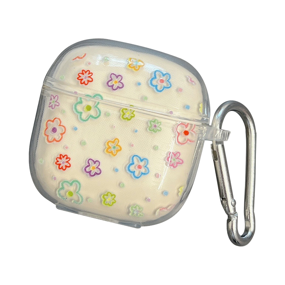 

Für Den Aufbau Zero Air Air Soft TPU -fallmuster Druck Drucken Ladekoffer -abdeckung Des Bluetooth -headset -ladevorgangs - Blume
