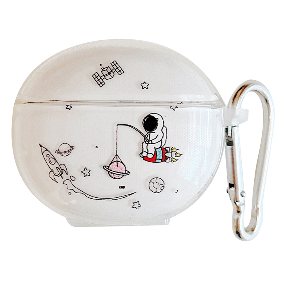 

Bluetooth Earphone TPU -hülle Für Den Aufbau X2, Musterdruck Transparenter Kopfhörerabdeckung - Astronaut, Edifier X2