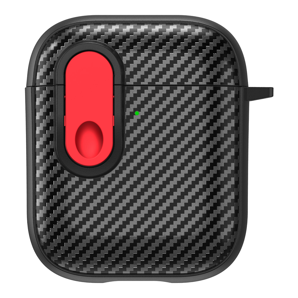 Earphone Protective Case for Apple AirPods with Charging Case (2016)   (2019)   AirPods with Wireless Charging Case (2019)   Buckle Design TPU+PC Cove