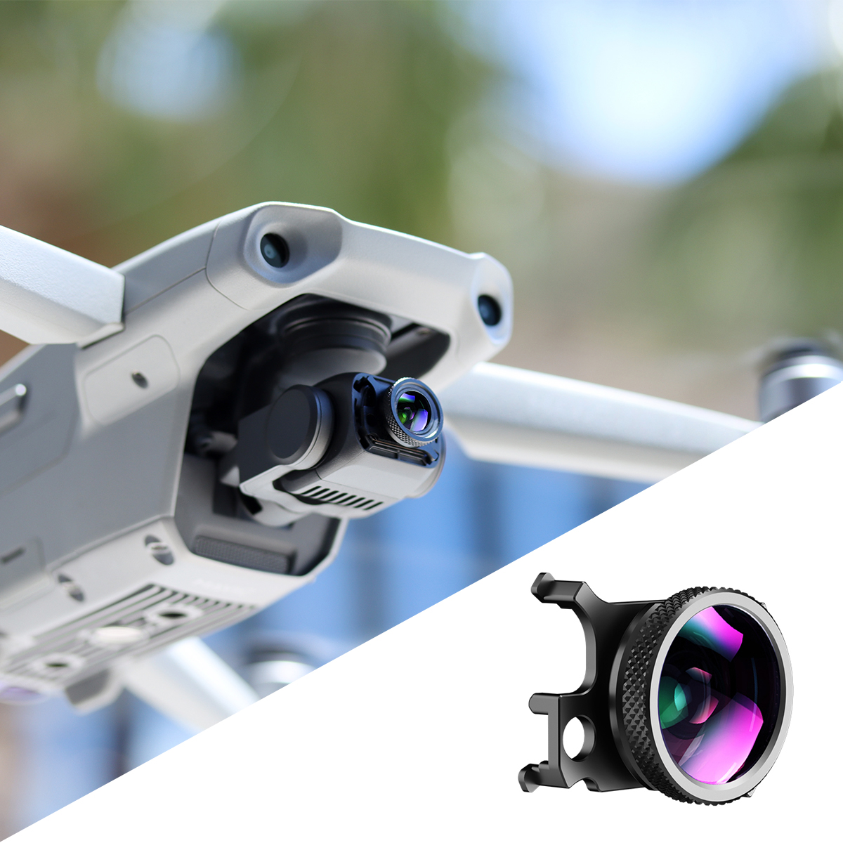

Ulanzi DR-04 0,6 × 100 ° Ultra Breites Objektiv Für DJI Mavic Air 2 Drohnenzubehör