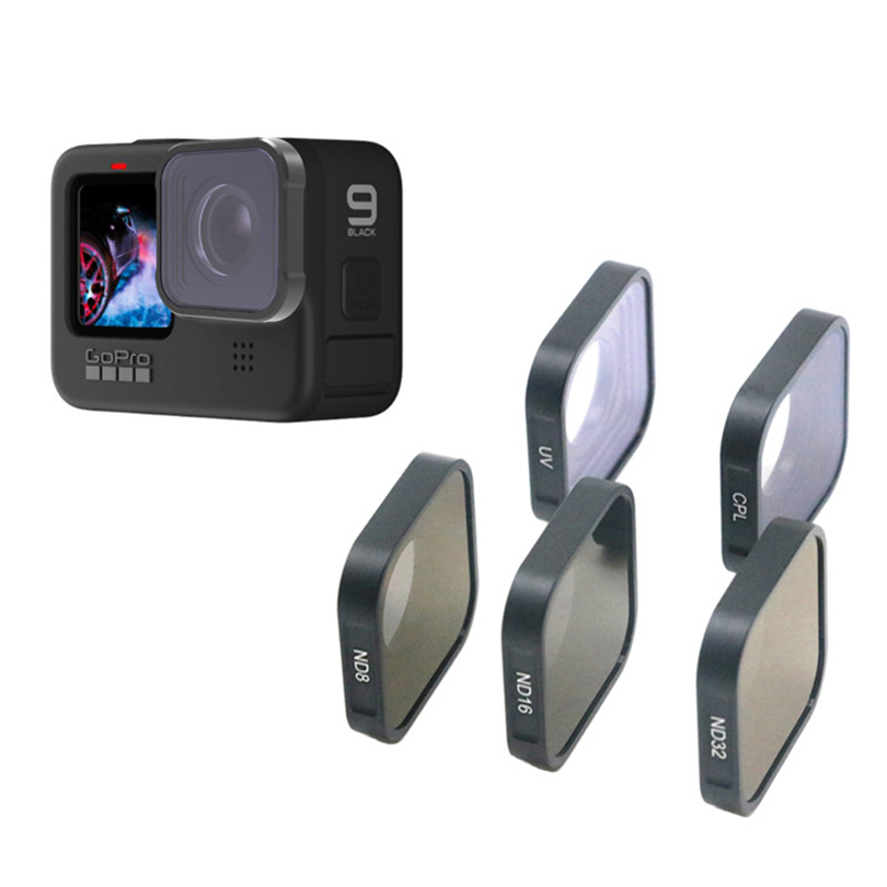 

Objektivfilter ND8 Neutraldichte Objektivfilter Linsenschutz Für GoPro Hero 9 Schwarz