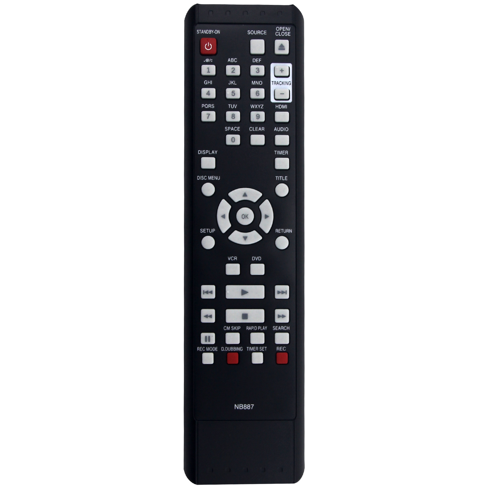 NB887 For Magnavox DVD / VCR Amplifier Player Infrared Remote Control Replacement Wireless Controller