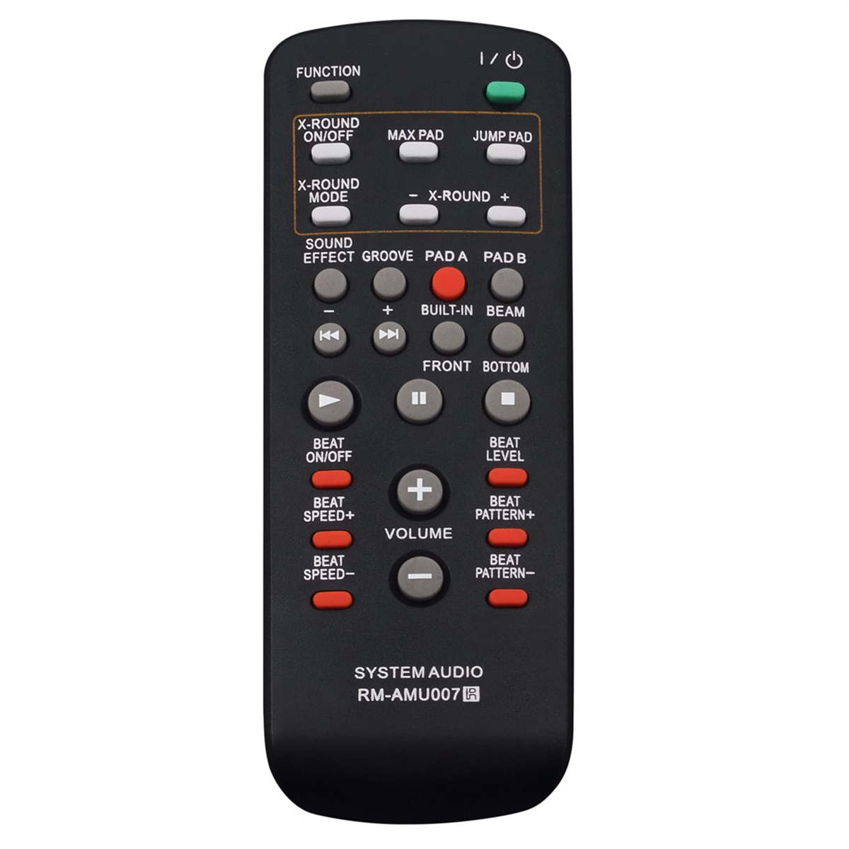 RM-AMU007 For Sony Audio System Remote Control 10m Range Replacement Infrared Controller