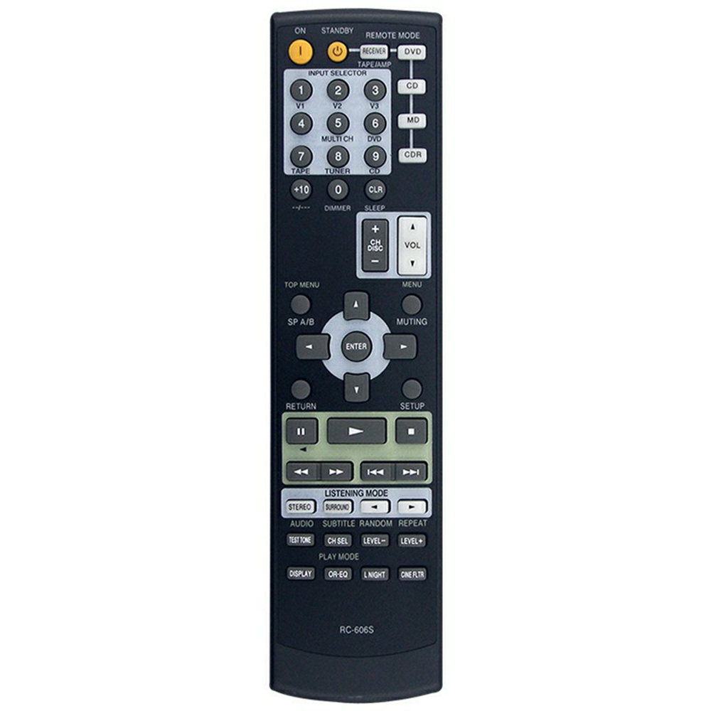 RC-606S For Onkyo Amplifier Player Remote Control 10m Range Battery Powered Replacement Controller