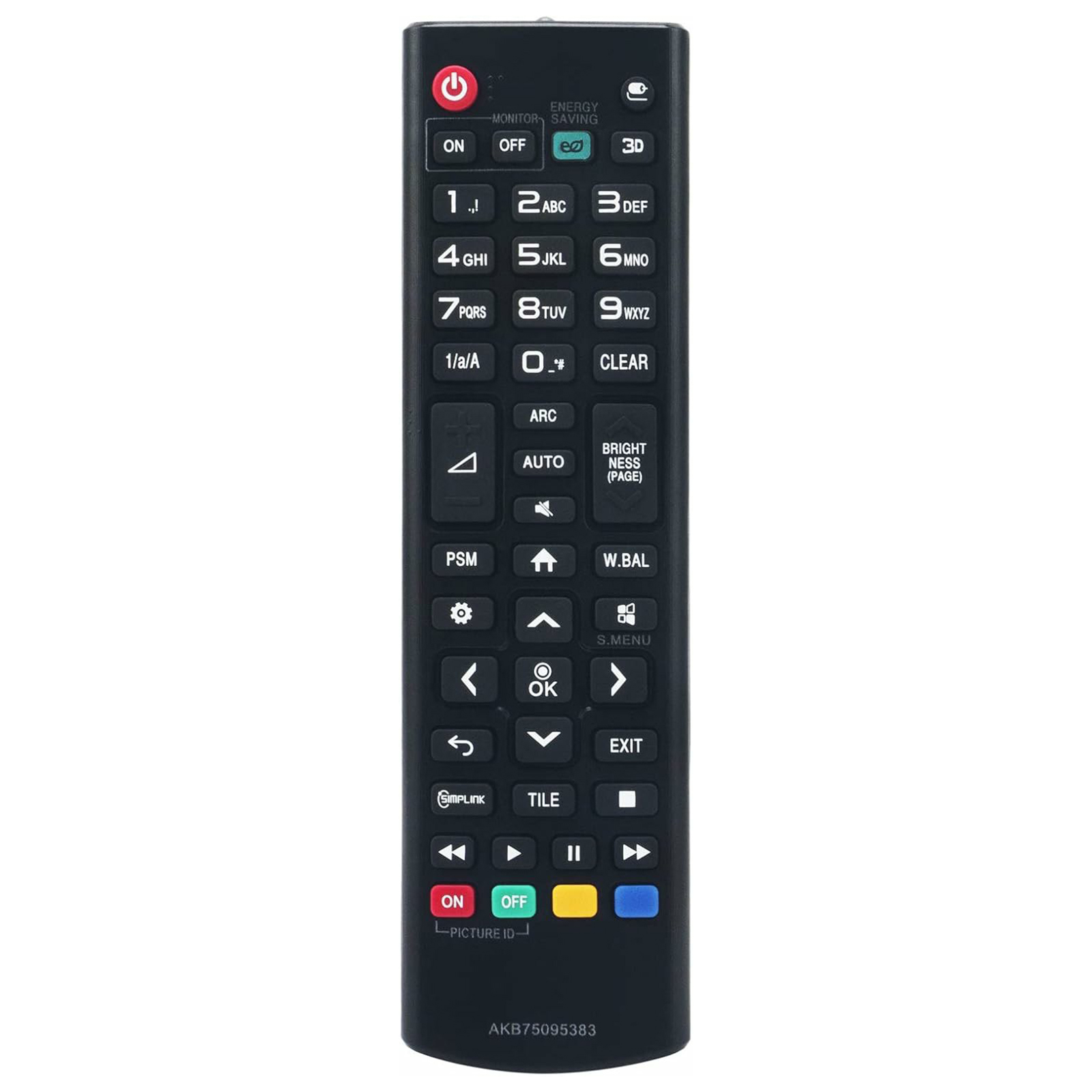 AKB75095383 For LG TV Remote Control Infrared Wireless Replacement Controller