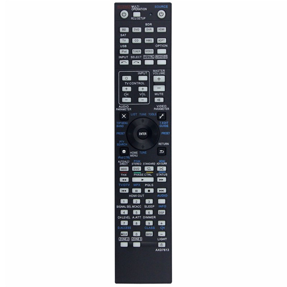AXD7613 For Pioneer AV Receiver Remote Control 10m Range Handheld Controller Replacement