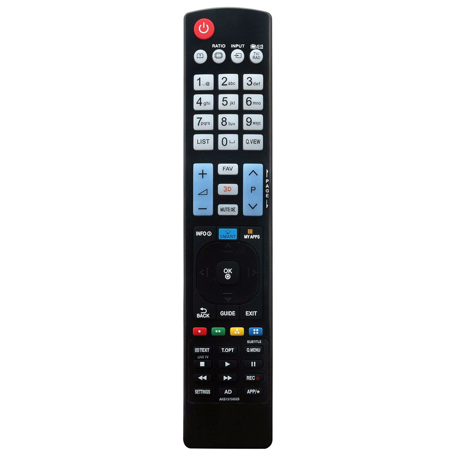 AKB73756523 For LG TV Remote Control Infrared Wireless Replacement Ergonomic Controller