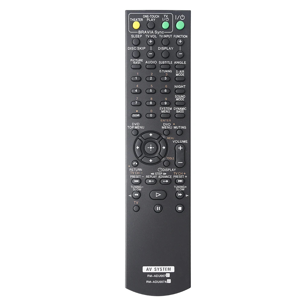 RM-ADU007  /  RM-ADU007A For Sony AV Amplifier 10m Range Remote Controller Ergonomic Infrared Remote Control