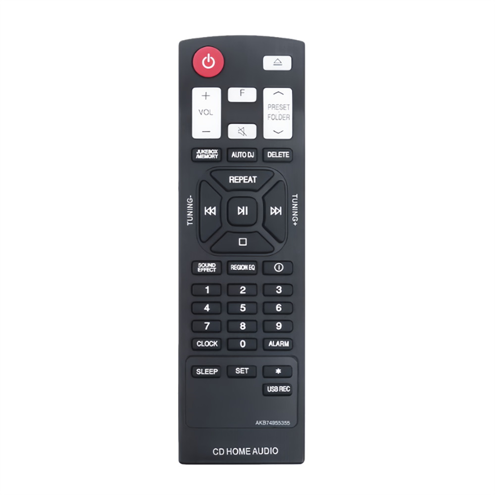 AKB74955355 For LG Audio Speaker Player Remote Control CD Home Audio System IR Controller - Black