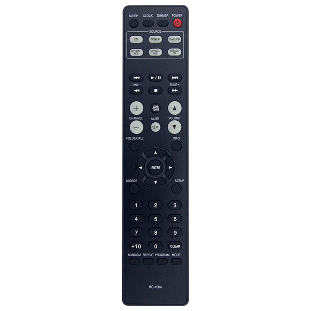 RC-1204 For Denon Amplifier Remote Control Replacement 1-10m Range - Black