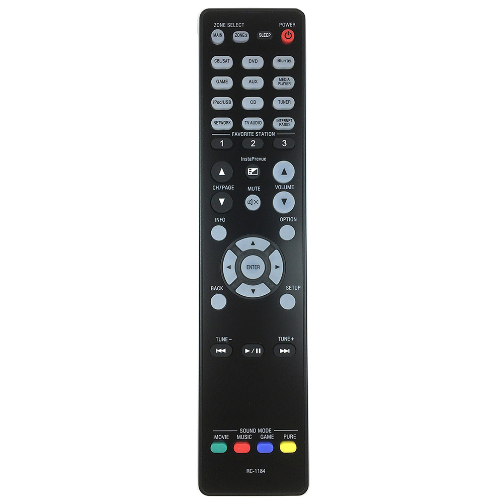 RC-1184 For Denon Amplifier Remote Control Replacement Infrared Controller - Black