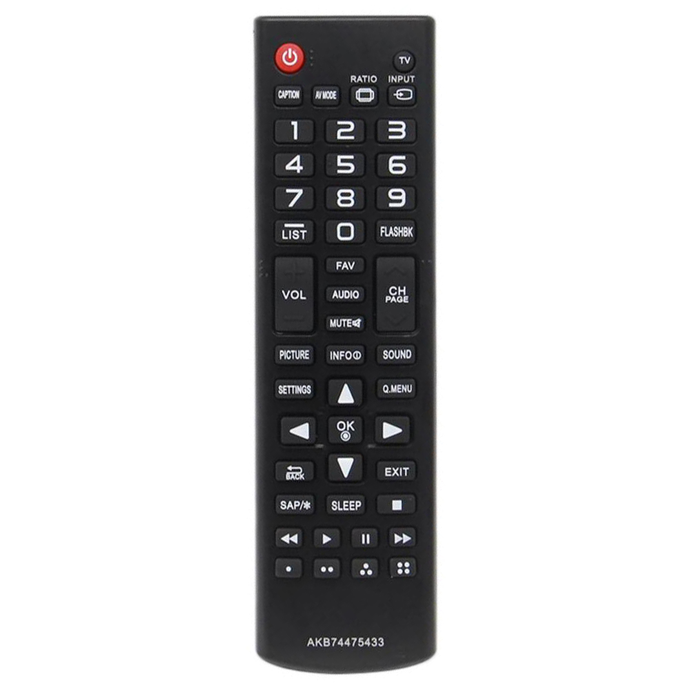 AKB74475433 Remote Control for LG TV IR Infrared Ergonomic Wireless Replacement Handheld Controller
