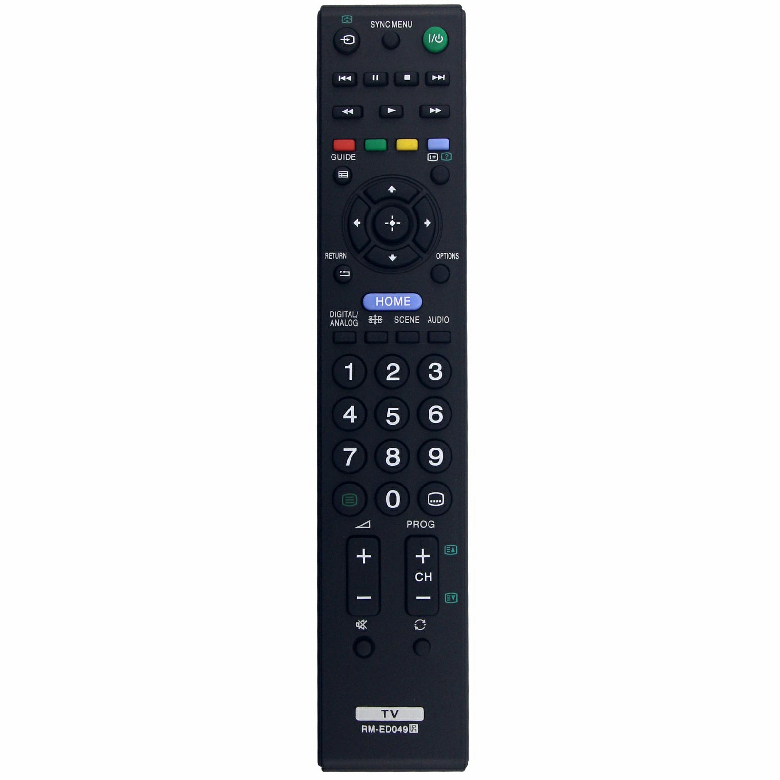 RM-ED049 Remote Control for Sony TV Ergonomic IR Infrared Replacement Smart Television Controller