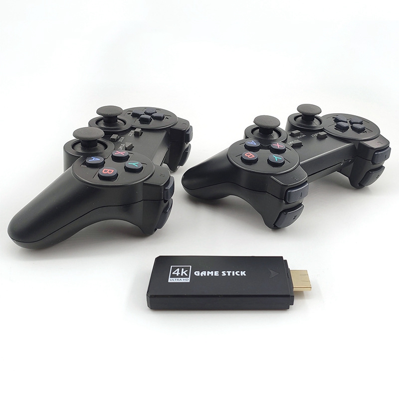 

2.4G Wireless Game Console 4K Ultra HD Game Stick Portable 2 Controllers TV Gamer with 3000 Games