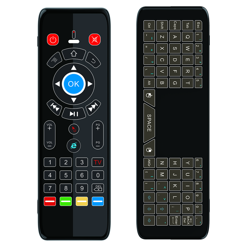 T16+ Wireless Smart TV Remote Control Air Mouse Keyboard Supports IR Learning