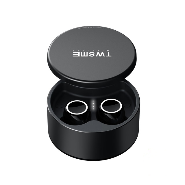 

V6 TWS Sweat-proof In-ear Sports Bluetooth Headphones with Charging Bin - Black, iPhone 12 mini