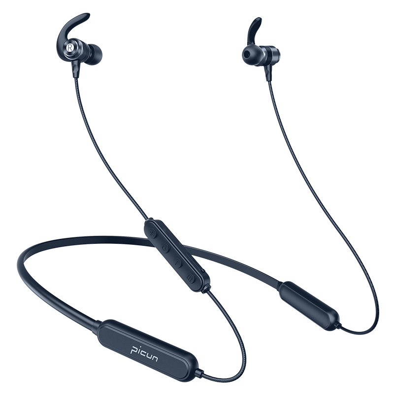

PICUN H18-X Sports Neck Hanging Bluetooth Headset Neckband Wireless Earphone - Blue, Universal
