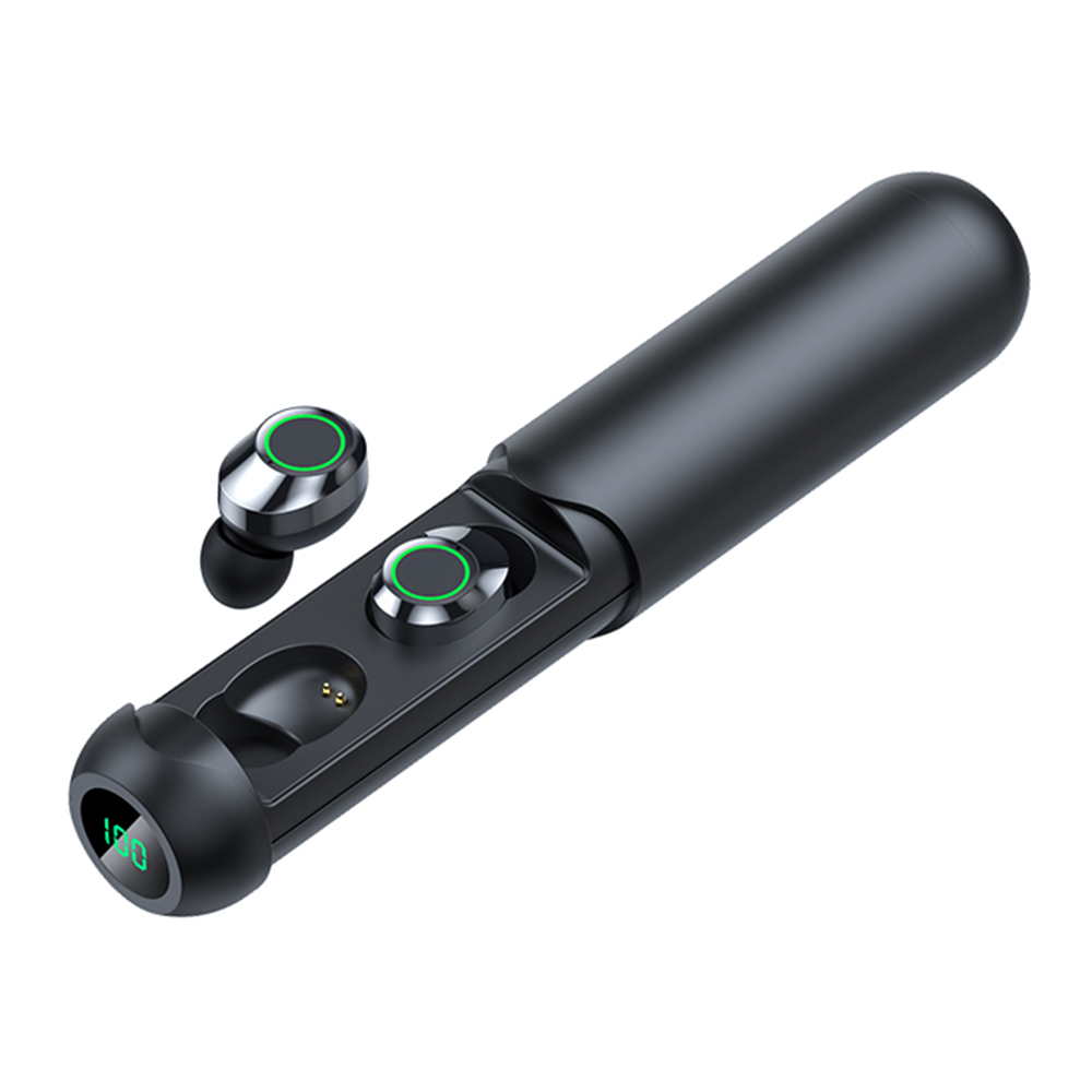 BQ40 Pull-Out TWS Bluetooth-compatible Earphones Low Latency Gaming Earbuds HD Call In-Ear Headphones - Black