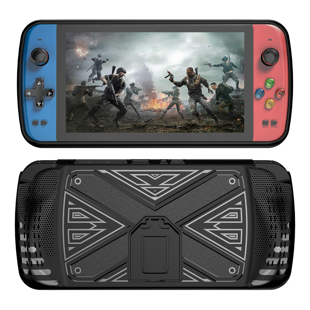 For Subor Q900 Game Console TPU Protective Case with Kickstand - Black
