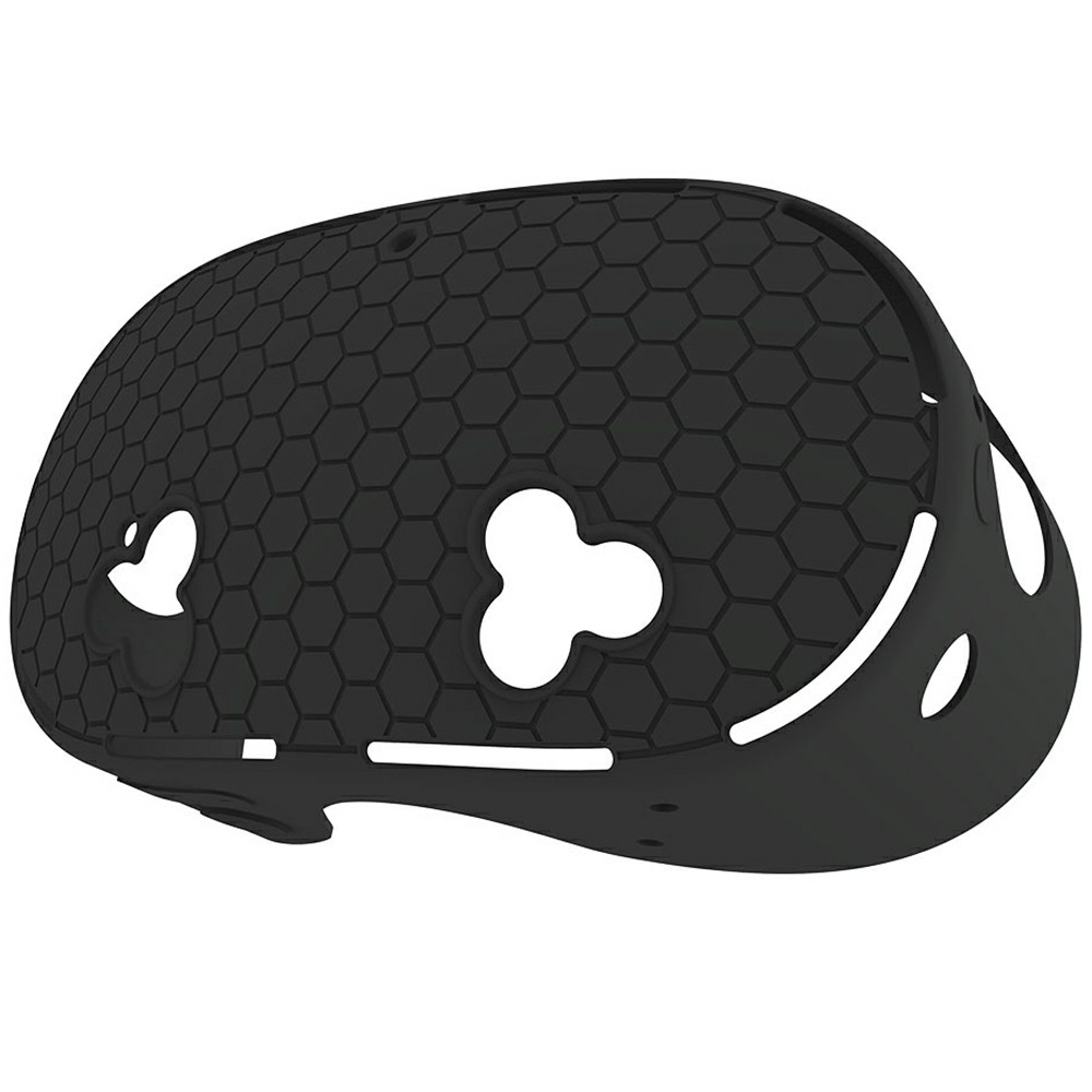 For Meta Quest 3S VR Silicone Case Honeycomb Texture Heat Dissipation Anti-Drop Cover - Black