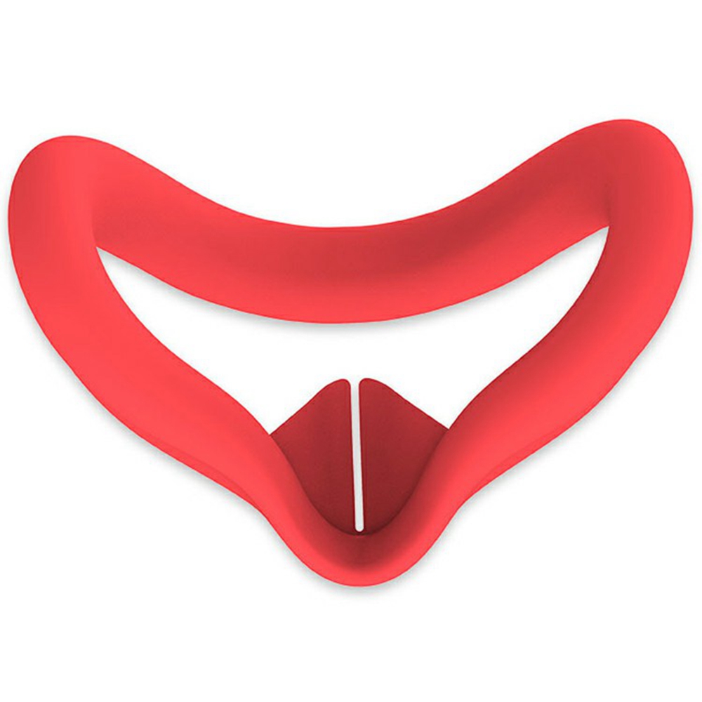 For Meta Quest 3S VR Facial Interface Silicone Case Anti-Sweat Face Pad Protective Cover - Red