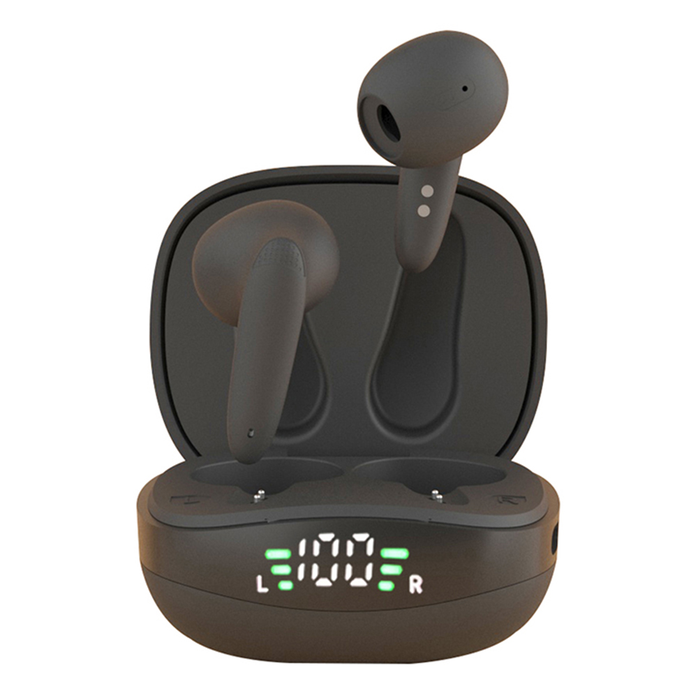 BH28 TWS Bluetooth-compatible 5.3 Earphones Touch Control Wireless Music Gaming Headset - Black