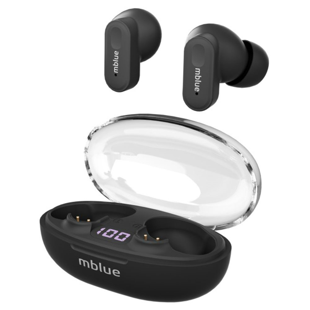 MBLUE AR01 TWS Bluetooth-compatible 5.4 Earphones Low Latency Wireless Music Calls In-Ear Headset - Black